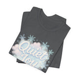 Quiet Joy Tee — Pastel Snowflake Holiday T‑Shirt