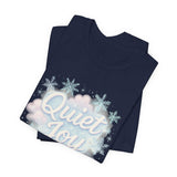 Quiet Joy Tee — Pastel Snowflake Holiday T‑Shirt