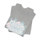 Quiet Joy Tee — Pastel Snowflake Holiday T‑Shirt
