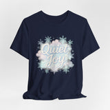 Quiet Joy Tee — Pastel Snowflake Holiday T‑Shirt