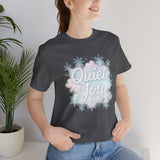 Quiet Joy Tee — Pastel Snowflake Holiday T‑Shirt
