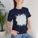 Quiet Joy Tee — Pastel Snowflake Holiday T‑Shirt