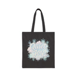 Tote Bag — "Quiet Joy" Pastel Snowflake Holiday Tote