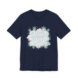 Quiet Joy Tee — Pastel Snowflake Holiday T‑Shirt