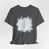 Quiet Joy Tee — Pastel Snowflake Holiday T‑Shirt