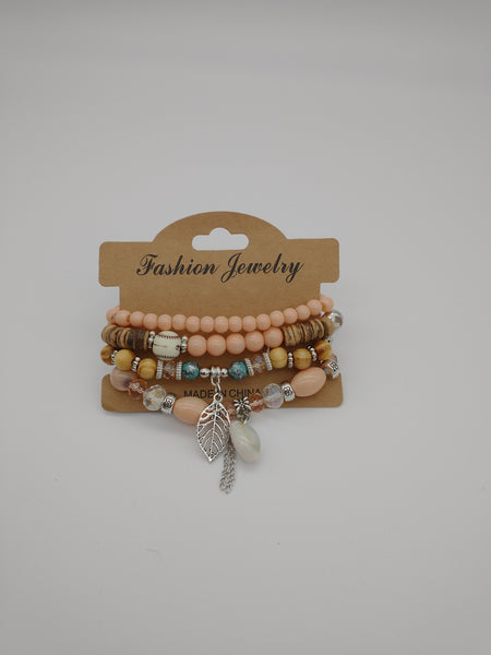 Florea Stacked Mixed Color Bead Bracelet